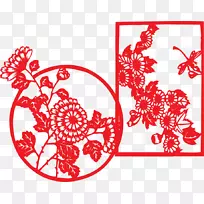花卉水彩画着色书-农历新年PNG载体材料