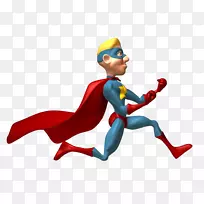闪电克拉克肯特超级英雄剪辑艺术运行超人