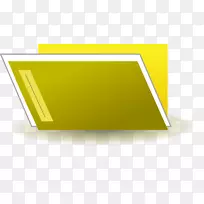 目录可伸缩图形剪辑艺术黄色文件夹