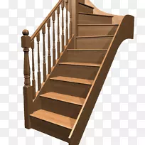 楼梯硬木楼梯立管复古木台阶