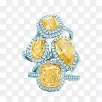 蒂芙尼公司珠宝钻石广告戒指-黄色钻石珠宝广告