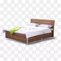 床架卧室家具-北欧风格大床