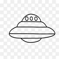 飞行儿童不明飞行物体绘图-宇宙飞船