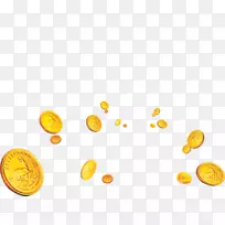 黄色图案硬币