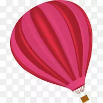 红色降落伞装饰设计
