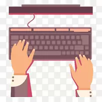电脑键盘电脑鼠标打字键盘按钮免费创意装饰图案