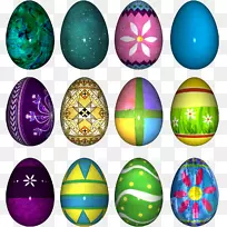 帕斯卡复活节彩蛋剪贴画-彩蛋