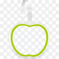 绿色图案-苹果装饰边框