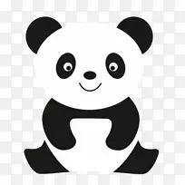 大熊猫熊纸画-创意熊猫