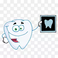 牙科放射学x线牙夹艺术检查牙齿