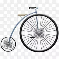 自行车车轮插图-创意自行车