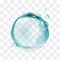 滴泡透明半透明剪贴画-美丽的水滴