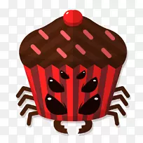 蛋糕创意-蜘蛛可怕的形状蛋糕
