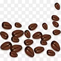 咖啡豆咖啡菜单-棕色芳香咖啡豆