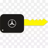 奔驰品牌标识-3D奔驰车钥匙