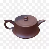 茶壶，陶器盖，陶瓷.赤泥石勺茶壶