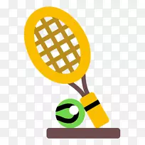 网球拍图标-网球拍和网球拍