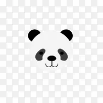 大熊猫绘制卡通熊猫图