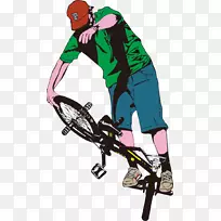自行车踏板平地bmx自行车剪贴画青少年嘻哈自行车