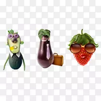 水果草莓蔬菜，茄子，草莓，绿色水果