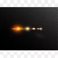 地球天空之夜大气计算机壁纸.黄色光晕