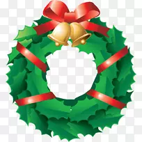 圣诞树，圣诞装饰品，绿色-小绿青草环