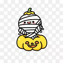 卡通木乃伊免费T恤南瓜