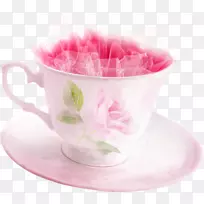 茶杯-粉红色茶杯