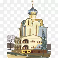 圣罗尔斯大教堂寺东正教建筑剪贴画城堡