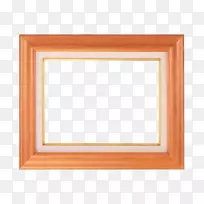 画框摄影版税免费剪贴画橙色木框架
