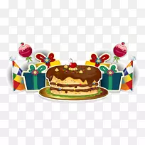 生日蛋糕礼品气球-生日快乐