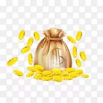 金币金融卡通金币钱包