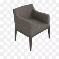 单体欧式灰色单体沙发模型