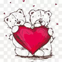 新年祝福爱情情人节-爱情熊