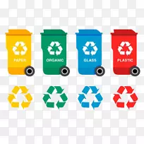 废物容器回收.清洁垃圾容器
