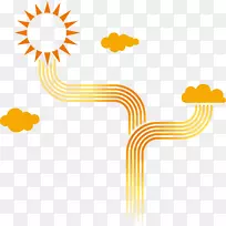 节能太阳能节水图例-天气变化