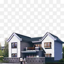 别墅正面平面图-房屋建筑