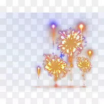 紫色花瓣壁纸-烟花