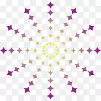 演化瑜伽热瑜伽比克拉姆瑜伽-紫色四点星光