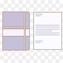 纸牌图案-紫色笔记本