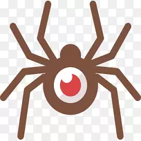 电脑病毒杀毒软件ico软件缺陷图标卡通动物蜘蛛