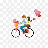 壁纸贴纸自行车情侣壁纸-浪漫自行车