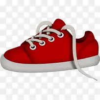 运动鞋休闲鞋.漂亮的红色鞋