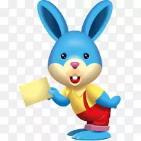 复活节兔子复活节婴儿复活节玩乐兔子复活节彩蛋拿纸兔