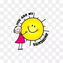你是我的阳光基金会孩子阳光-阳光卡通太阳