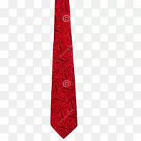 领带红色丝绸领带
