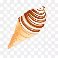 冰淇淋锥-手绘圆锥形