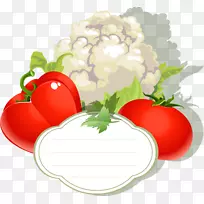 蔬菜果实辣椒番茄载体标签花椰菜