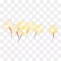 花卉图案花瓣图案-黄色烟花