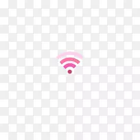 白色图案-粉色wifi